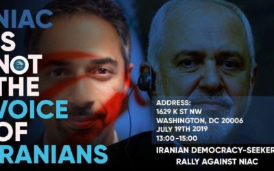 Protest Outside the National Iranian American Council