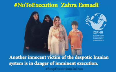 Stop the execution of innocent Zahra Esmaeli by Iranian government