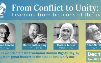 Upcoming Event on International Human Rights Day – “From Conflict to Unity: Learning from Beacons of the Past”