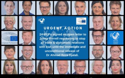 Open Letter to Josep Borrell signed by 24 MEPs – request to cease trade & diplomatic deals with Iran until return of Dr Ahmad Reza Djalali to Sweden