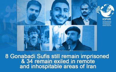 8 Gonabadi Sufis still remain imprisoned & 34 remain exiled in remote and inhospitable areas of Iran