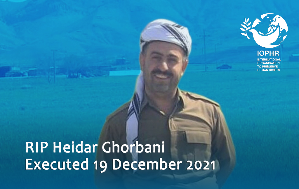 IOPHR Statement regarding the condemnation of the execution of Mr. Heidar Ghorbani